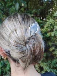 Image 2 of Vintage sterling silver hair pin 