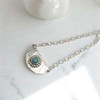Image 1 of Vintage Silver and Turquoise Necklace