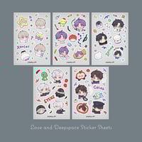 Love and Deepspace Sticker Sheets
