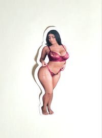 Image 1 of Violet Myers Shows She's Got Gorgeous Curves For Days Matte Vinyl Sticker