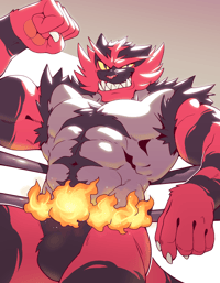 Image 2 of Wrestling Tiger Print (SFW Version)