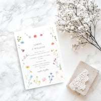Image 2 of Floral Lovers - Set of 10 Invitations 