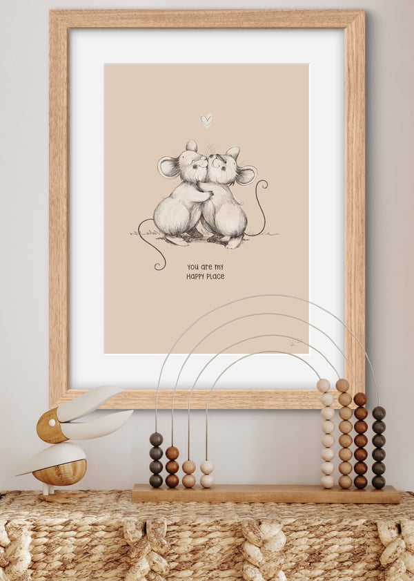 Image of ‘You Are My Happy Place’ Print