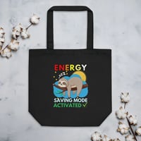 Energy Saving Mode Sloth Eco Tote Bag