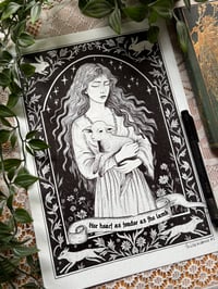 Image 1 of The Lady and the Lamb giclee print 
