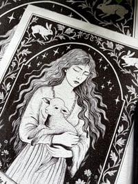 Image 3 of The Lady and the Lamb giclee print 