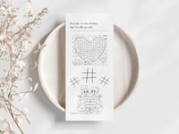 Image 2 of Kids Wedding Activity  Games Table Card