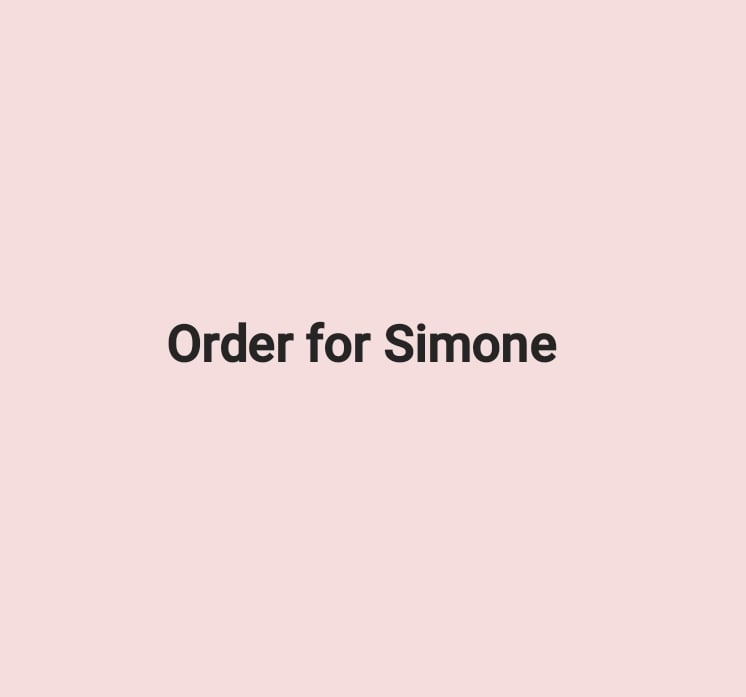 Image of Custom Order For Simone
