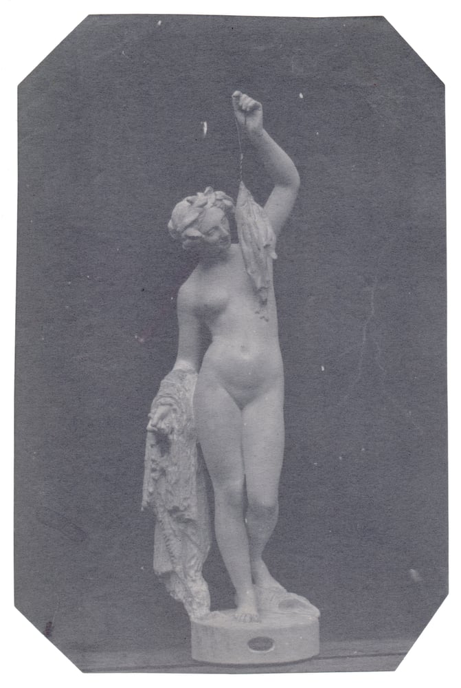 Image of Unknown: calotype of a Pradier statuette, ca. 1850