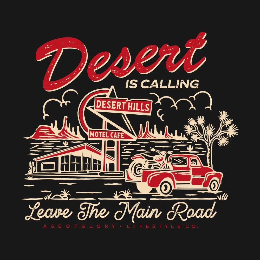 Image of Desert Hills Tee Washed Black by Age of Glory