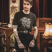 Image of Turn Left Tee Washed Black by Age of Glory