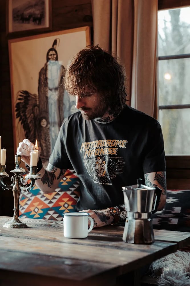 Image of Motordrome Tee Washed Black by Age of Glory