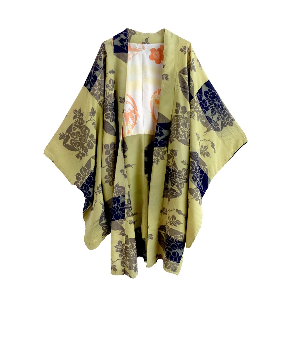 Image of Kimono dame af matcagrøn silke / 'Too Fairy..'