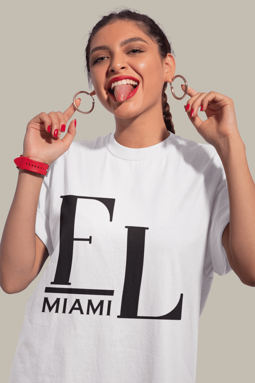 Image of Miami, Unisex Cotton Tee