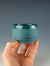 Striped Teal Porcelain Tumbler No.40