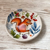 Image 3 of Autumn Squirrel Ceramic Trinket/Ring Dish