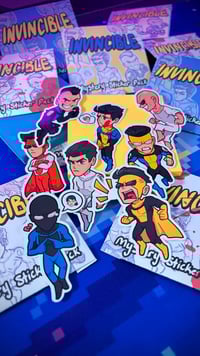 Image 1 of Invincible Mystery Sticker Pack