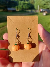 Resin Pumpkin Earrings
