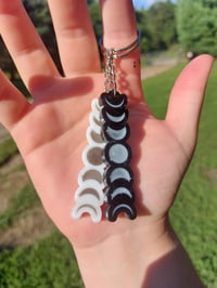 Moon Phases Resin Keychains