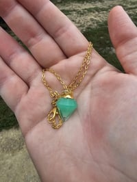 Image 1 of Glow In The Dark Witch Crystal Pendants