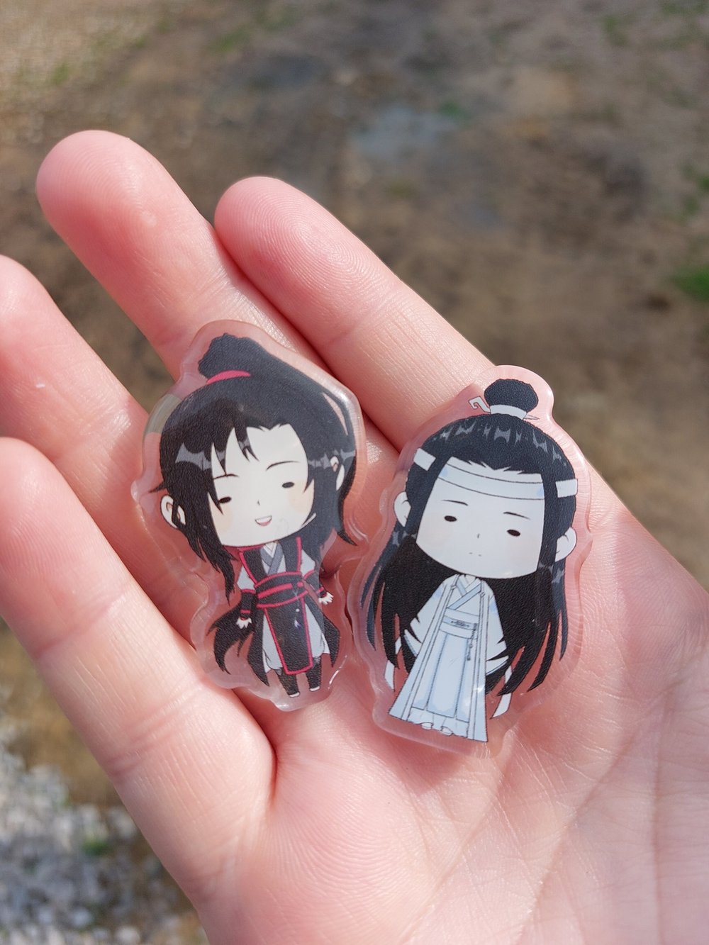 Wei Wuxian and Lan Zhan Acrylic Pins