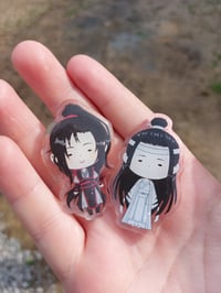 Image 1 of Wei Wuxian and Lan Zhan Acrylic Pins