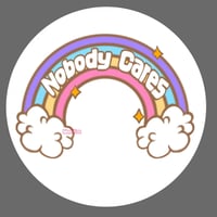 Image 2 of Nobody Cares Rainbow Pins