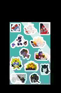 Image 2 of Mostly Accurate Transformers Sticker Sheet