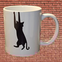 Image 1 of Clinging Cat Mugs