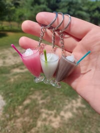 Image 1 of Resin Milkshake Keychains