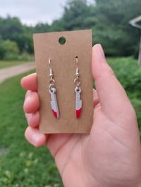 Yandere Knife Resin Earrings