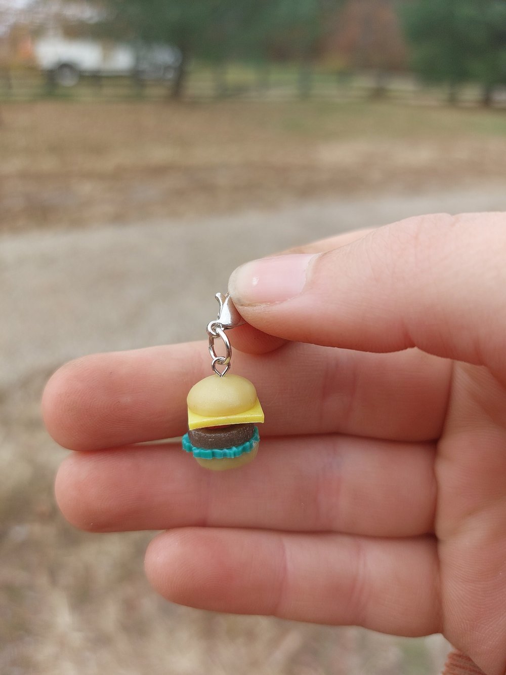 Hamburger Mini Resin Charm