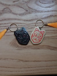 Image 1 of Kitsune Mask Resin Keychains