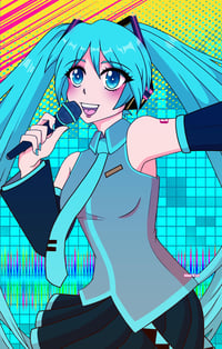 A4 Vocaloid Miku Print