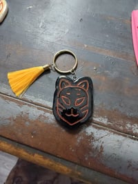 Image 2 of Kitsune Mask Resin Keychains