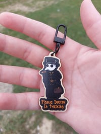 Image 1 of Wooden Plague Doctor Charm