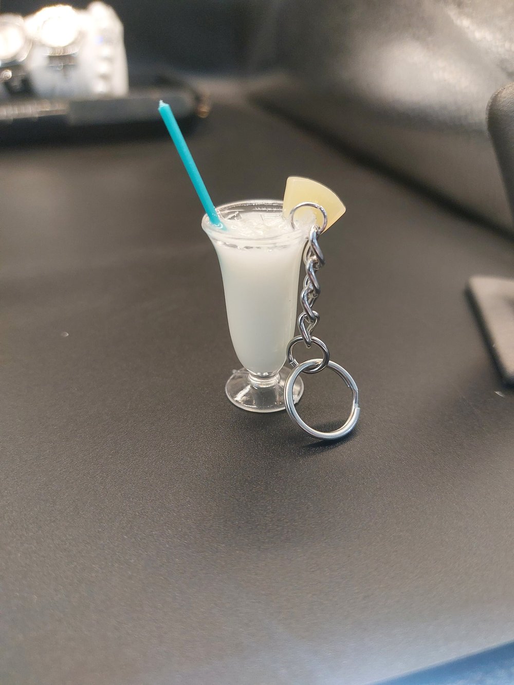 Pina Colada Resin Keychain