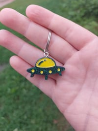 UFO Resin Keychains