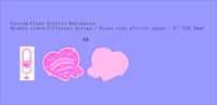 Image 2 of Pastel Heart Ouija Board Acrylic Charm