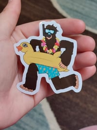 Image 2 of Summer Time Bigfoot Stickers