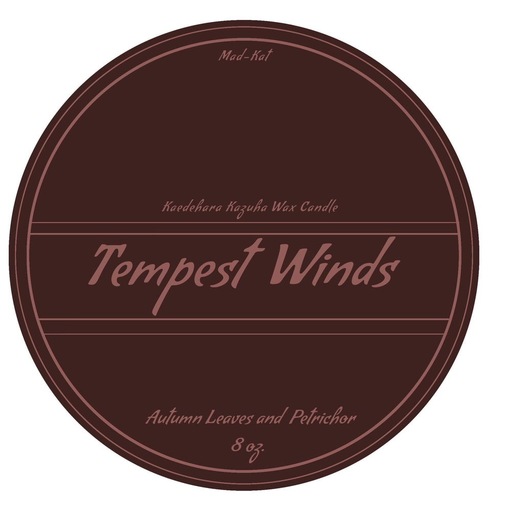 Tempest Winds Kaedehara Kazuha Soy Candle