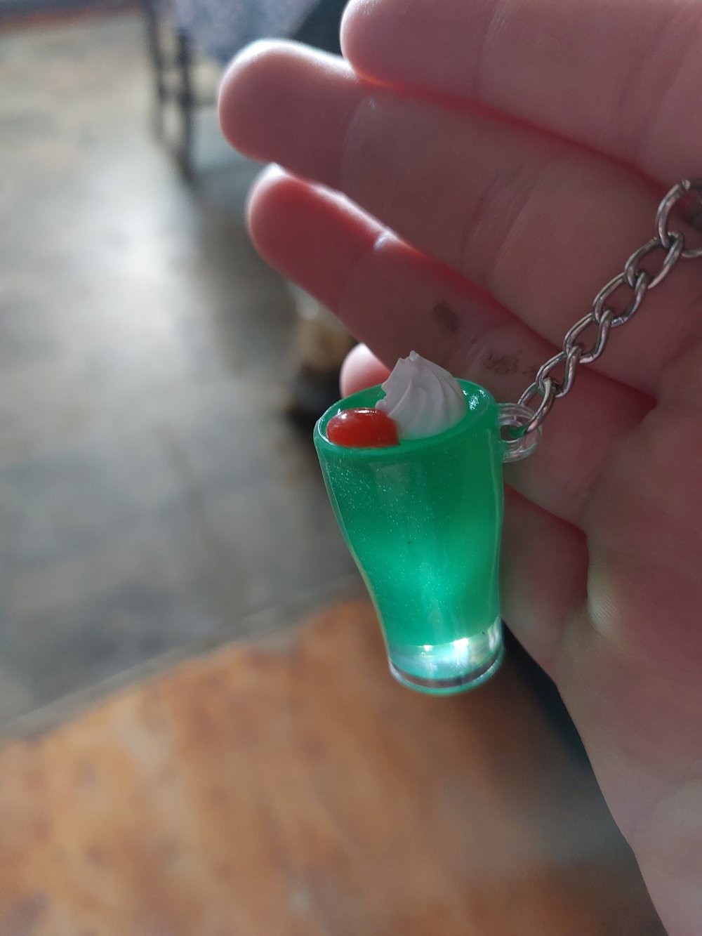 Cream Soda Float Keychain