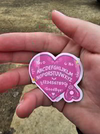 Pastel Heart Ouija Board Sticker