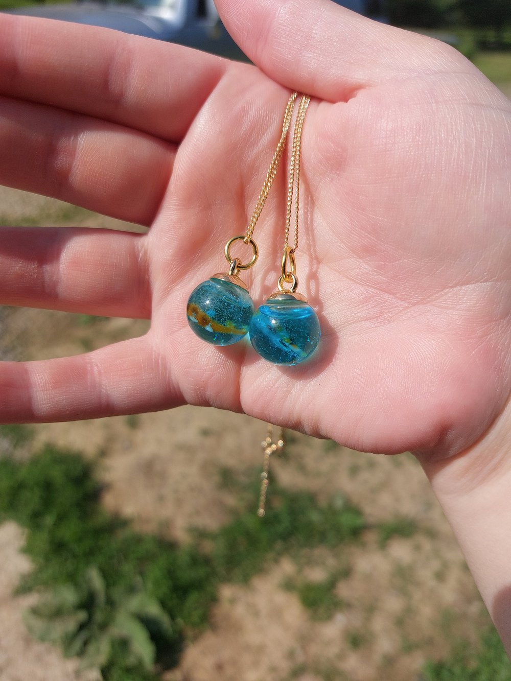 Koi Fish Capsule Necklace