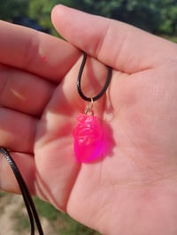 Image 2 of Resin Anatomical Heart Necklace