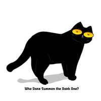 Image 2 of The Dark One Cat Stickers