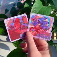 Image 1 of Sonic and OC Trans Rights Vinyl Stickers