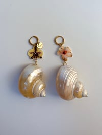 Image 1 of hibiscus cloud earrings