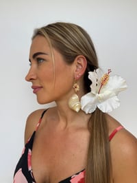 Image 3 of hibiscus cloud earrings