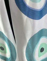 Image 3 of Evil Eye Scarf – Blue Evil Eye Print Long Scarf – Good Luck & Protection Symbol